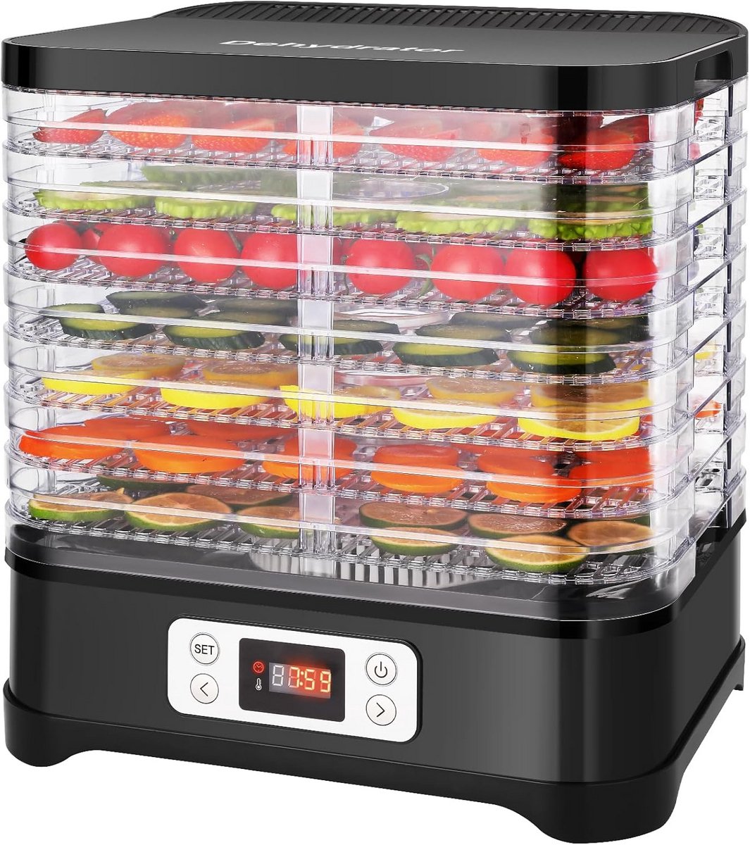 Drogenapparaat RVS met 8 Lades - Temperatuurregeling voor Fruit, Groente en Vlees