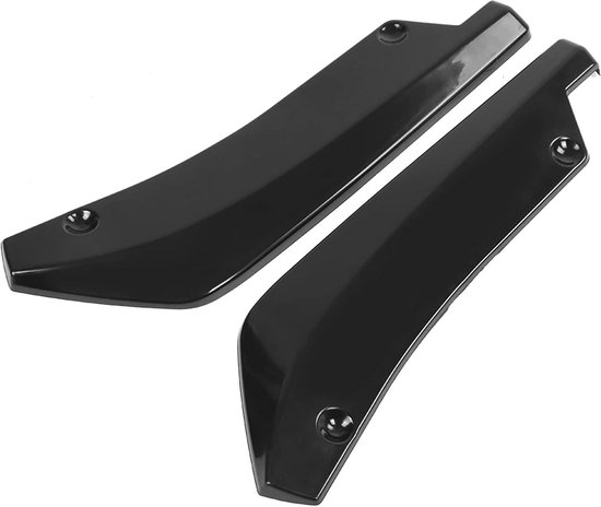 Qii lu haaienvin spoiler, universele zwarte auto achterbumper chassis haaienvin spoiler vleugel lip diffuser (7 tanden Qii lu haaienvin spoiler, universele zwarte auto achterbumper chassis haaienvin spoiler vleugel lip diffuser (7 tanden