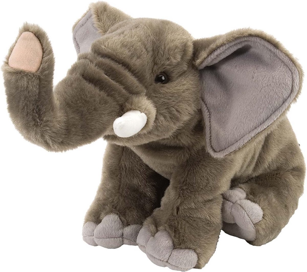 Realistische Grote Pluchen Olifant Knuffel - Zacht Speelgoed van Gerecycled Materiaal - 30 cm