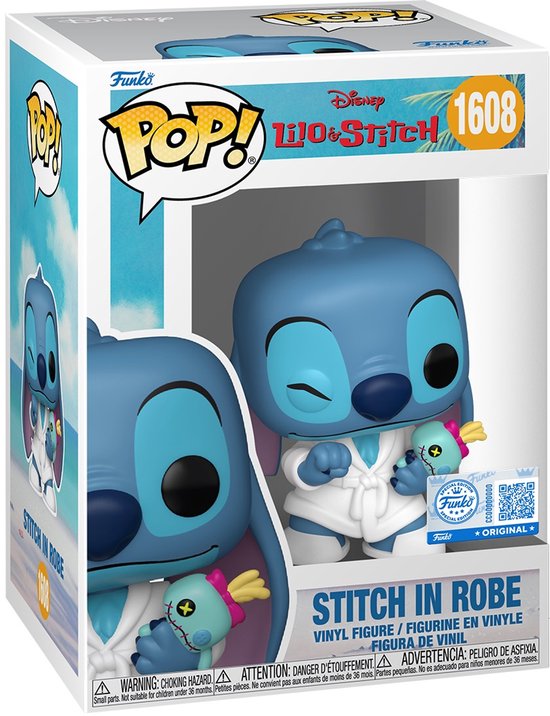 Lilo & Stitch Stitch in Robe vinylfiguur 1608 Unisex Funko Pop! - Neutraal - Standard
