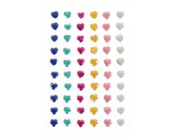 PXP Professional Colours Decoratiestickers Hartje Glitter / Valentijn 60 stuks