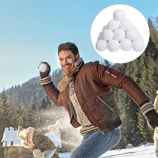 Gomice Boules De Neige Intérieures, Ensemble De 20 Balles De Lutte Contre La Neige En Intérieur, Fausses Boules De Neige Douces Pour, Jeu De Lancer Multijoueur En Plein Air Parent-Enfant Pour La