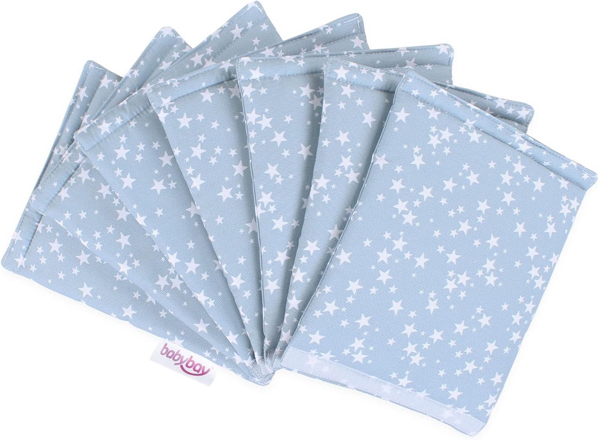 Babynestje voor Maxi en Boxspring Bed - Zacht Piqué Comfort in Azure Stars Design