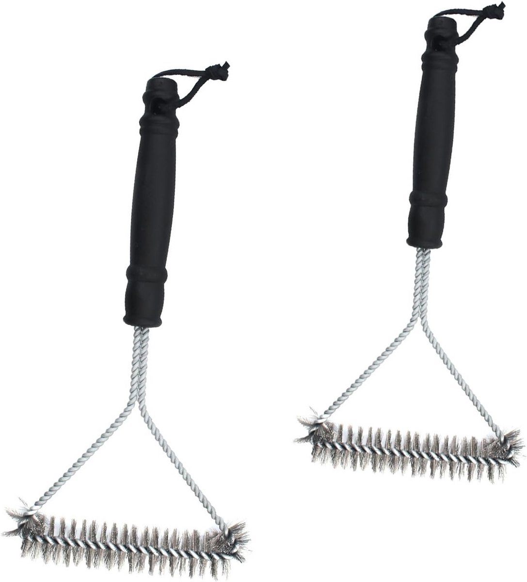 Set van 2 Grillborstels RVS voor Barbecue Reiniging - 30 cm