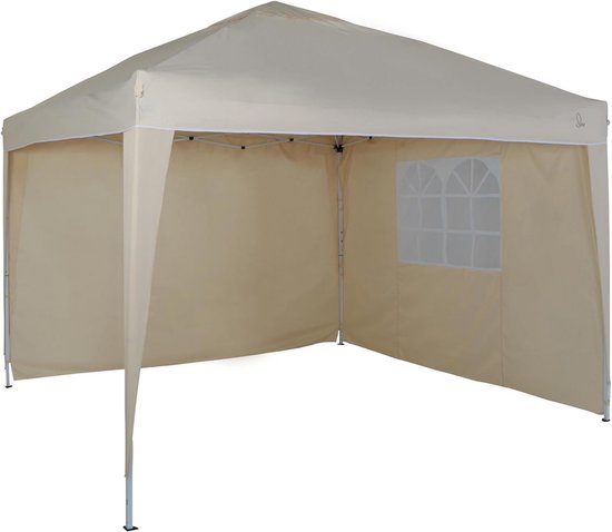 Wiltec Pop-up Paviljoen Opvouwbaar Tuinpaviljoen Met Wielen One Push Tent In Blauw 3 X 3 M