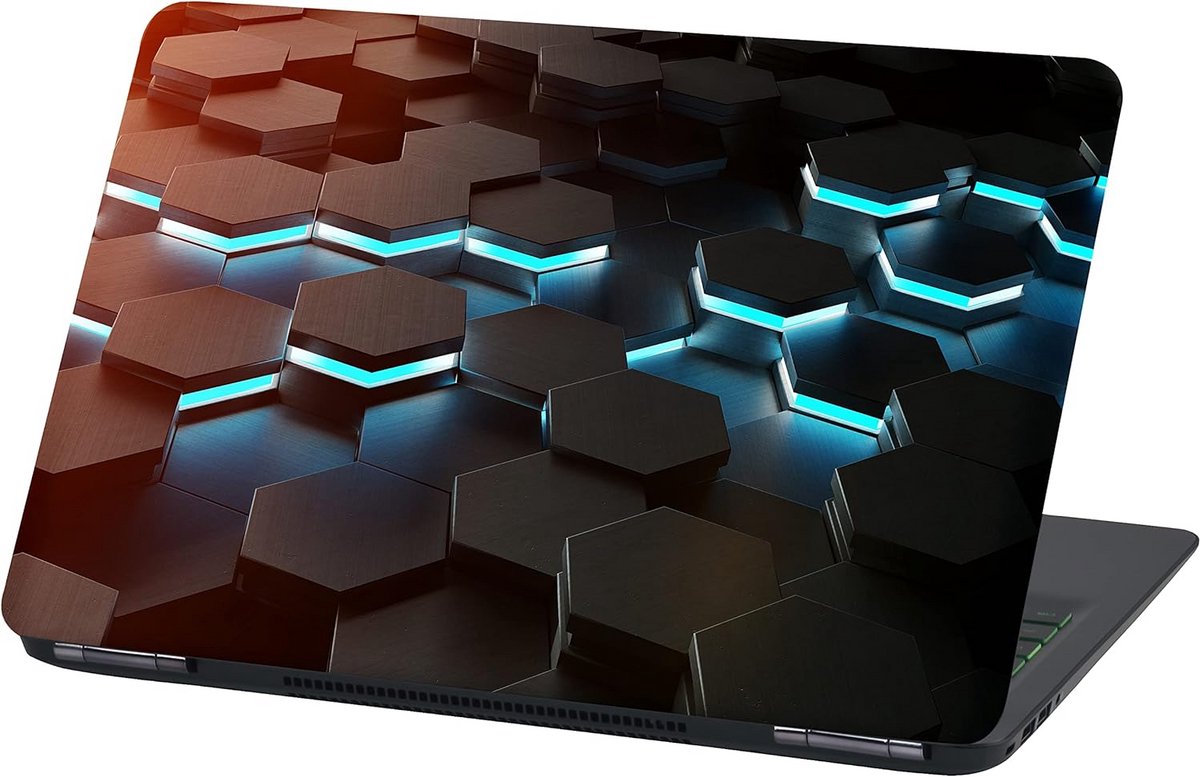 Abstracte Laptop Sticker Zelfklevende Beschermhoes voor 17 inch Notebook