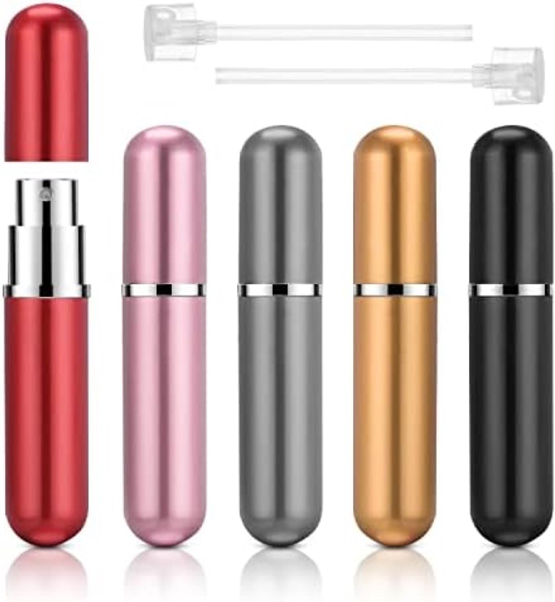 Mini reisparfumspray set - 5 stuks hervulbare flesjes