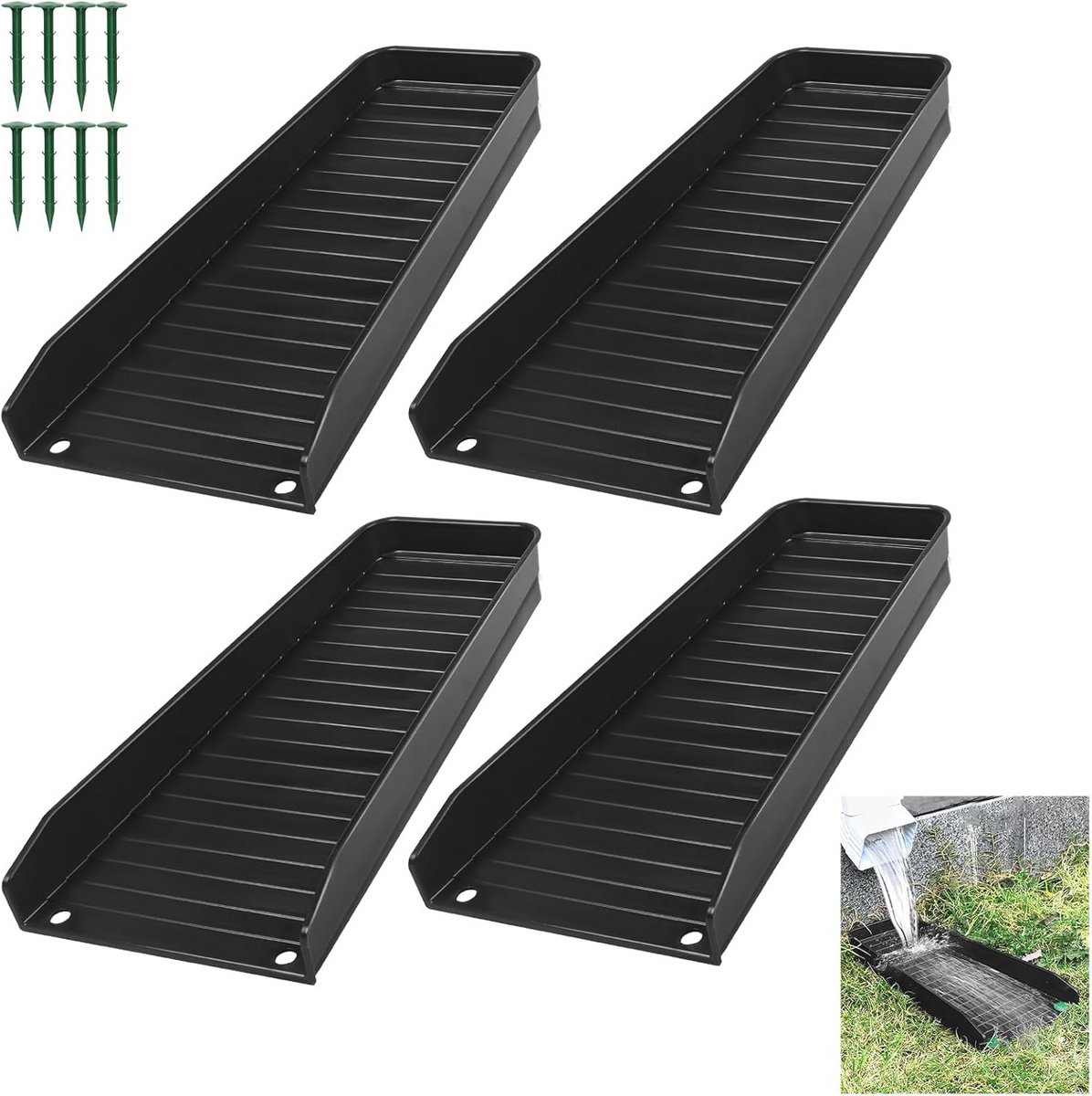 Efficiënte Regengoot Downspout Splash Block - Regendruppels Afvoeroplossing