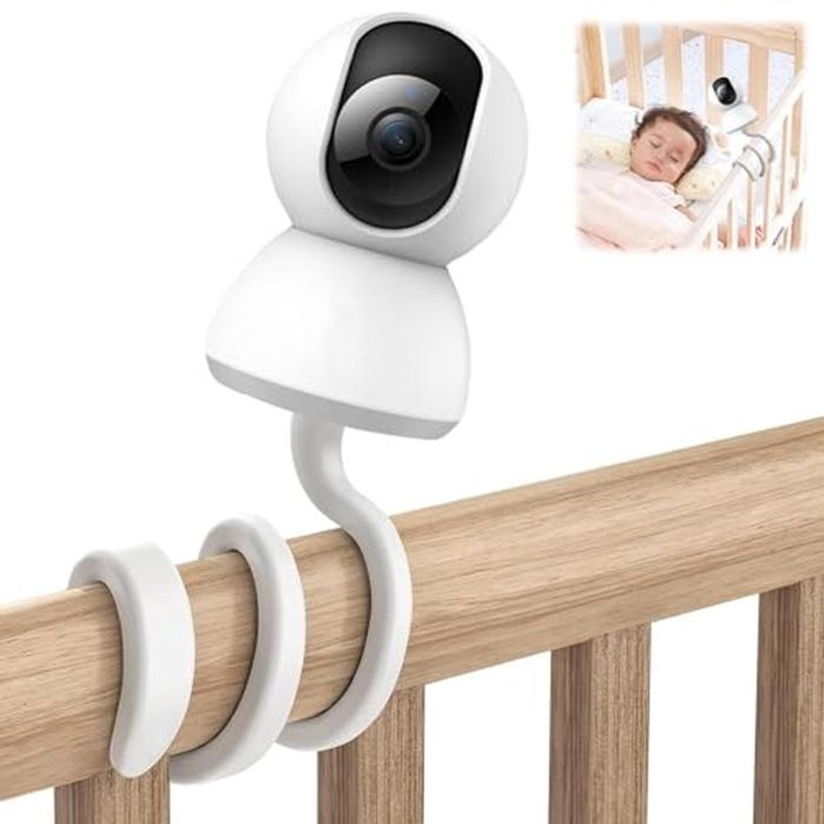 Flexibele Babymonitorhouder voor IP-camera's - 360° Draaibaar en Verstelbaar