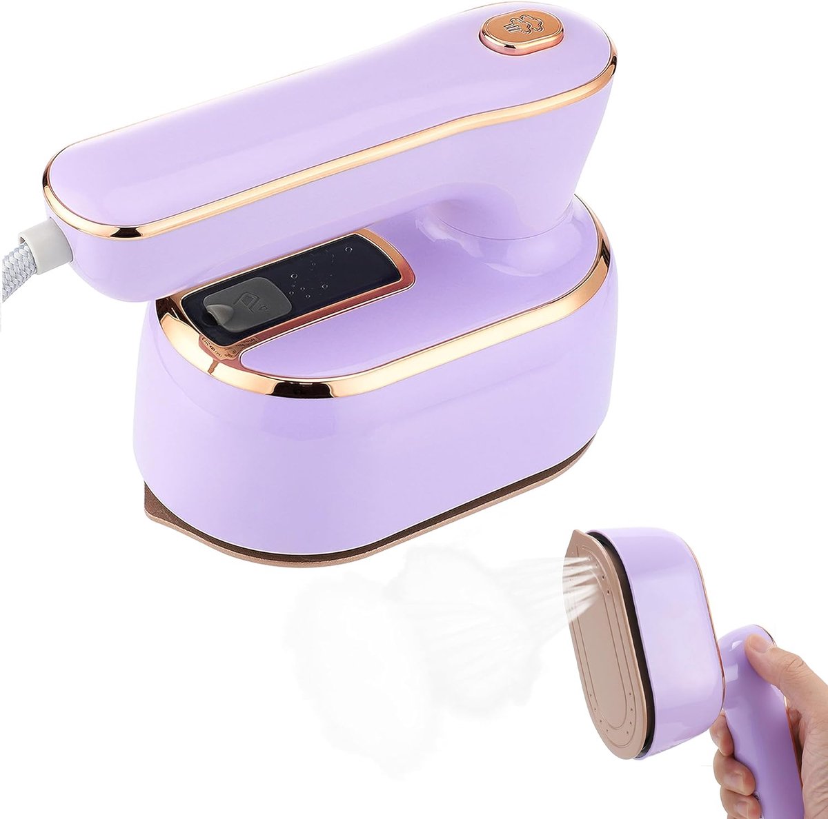 Wishdor Mini Stoomstrijkijzer WS-IR220 Compact Draagbaar Kledingstrijkijzer Voor Reizen en Thuisgebruik
