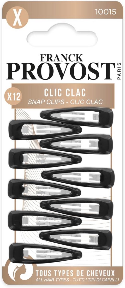 12 Stuks Haarspeldjes Clic Clac voor Kapsels - Willekeurige Kleur