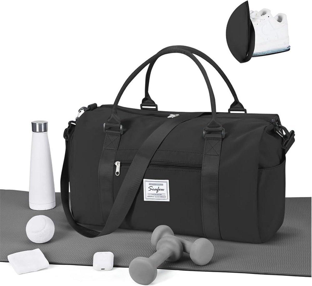 Sporttas met Schoenenvak - Waterdichte Reistas voor Gym, Training en Reizen