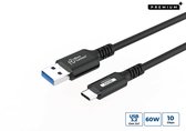 Câble USB Microconnect USB3.2CC01.5 USB 3.2 Gen 2 (3.1 Gen 2) 0 m USB A USB C Zwart