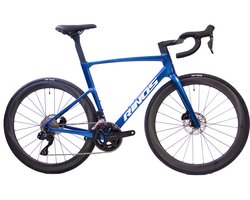 Rinos Odin6.1 Carbon Road - Racefiets - met UCI Frameset - met SHIMANO 105 Di2 - 24 versnellingen en schijfremmen - lichte fiets voor dames en heren - Wielen van koolstofvezel -700 x 40C - Kameleon Blauw Paar L