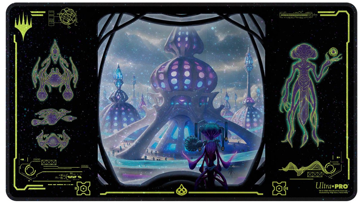 Ultra Pro - magic: the gathering - edge of eternities - uthros, titanic godcore holofoil playmat - uk