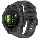 Siliconen bandje - geschikt voor Garmin Instinct 3 Amoled / Solar 50mm - gespsluiting - grijs
