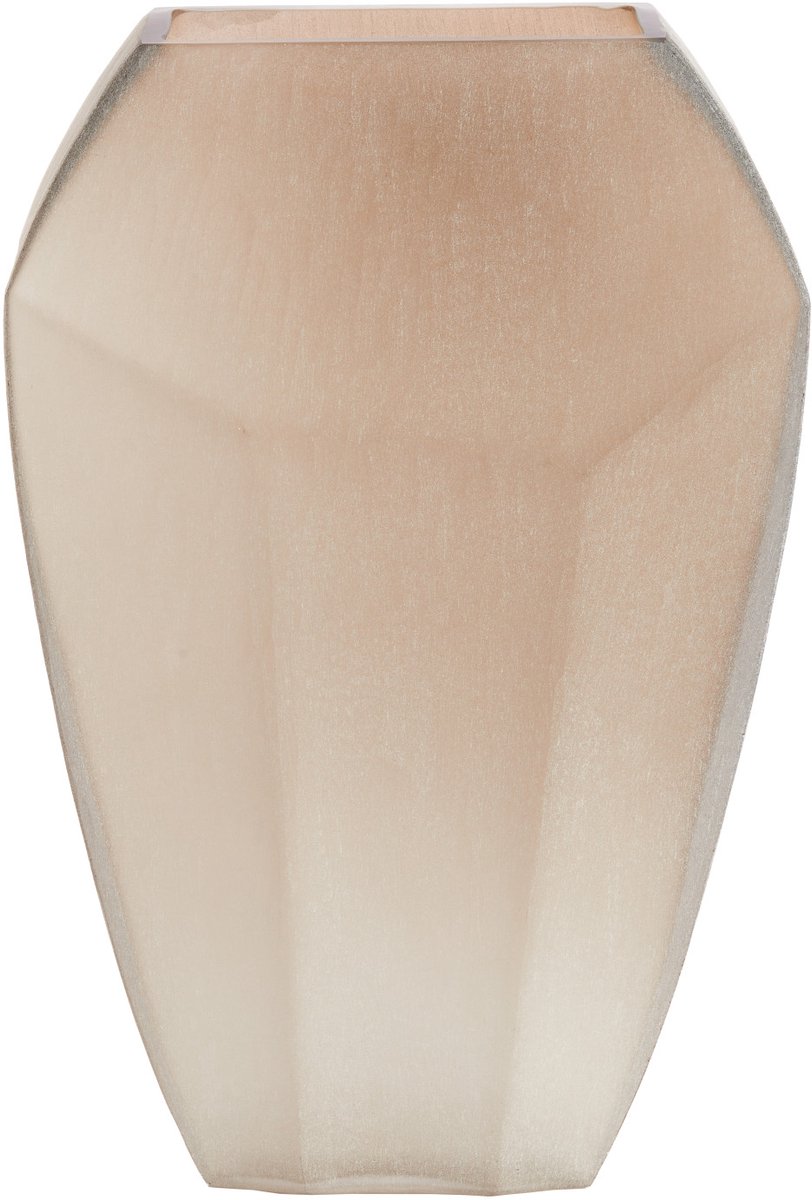 VIONNA vaas glas licht bruin 30x16x44.5 cm
