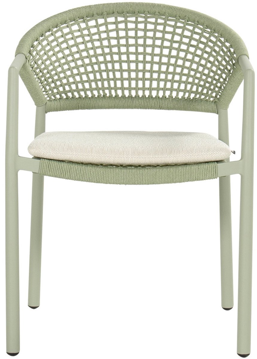 Hartman Taragona chaise de jardin empilable rope dining - Soft Green