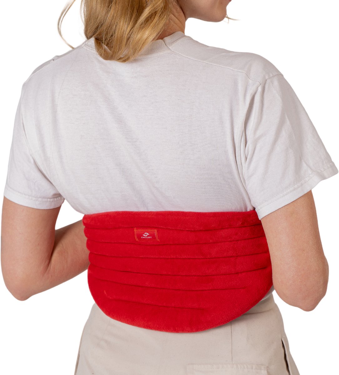Chillaxy Pittenzak- Kersenpitkussen met Elastische Band - Pittenkussen - Warmtekussen magnetron - Rood