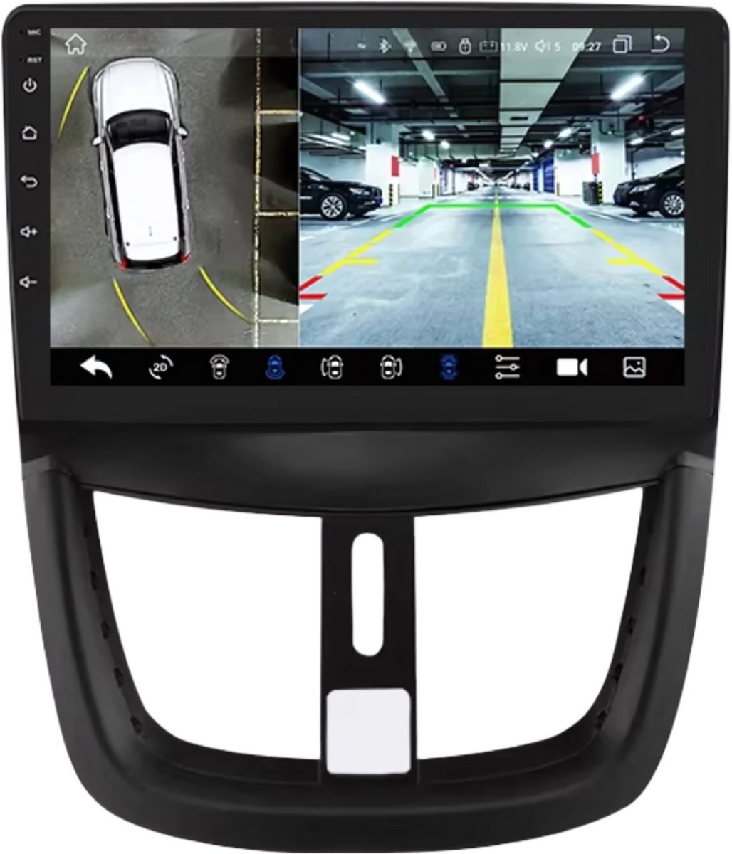 Autoradio met bluetooth - Carplay - Voor Peugeot 207 / 207cc (2006-2015) - Geschikt voor Apple en Android - Stereo - Navigatie - Navigatiesysteem auto