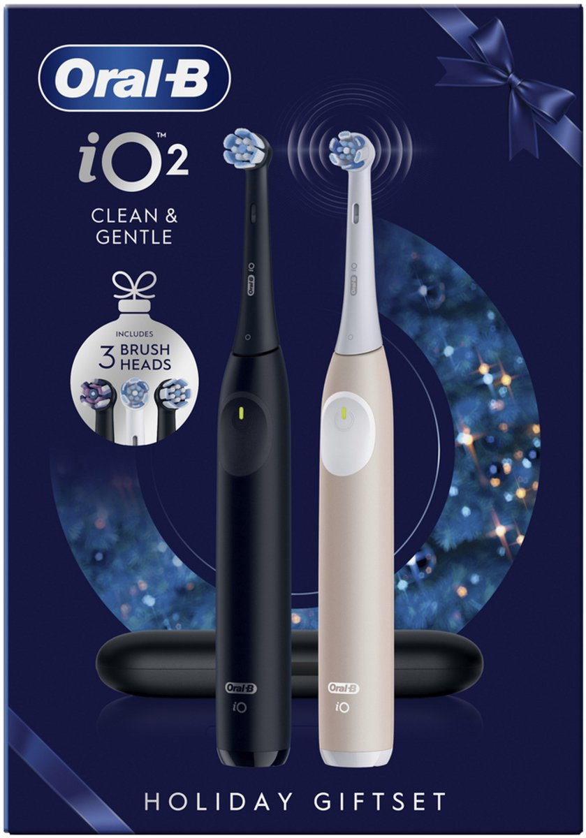 Oral-B iO2 Elektrische Tandenborstel Holiday Editie 2 Stuks - afbeelding 3