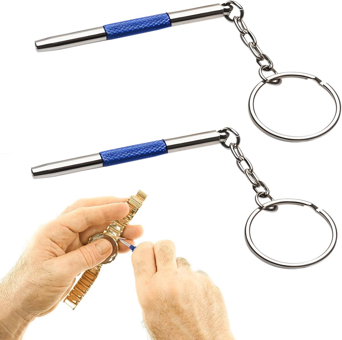 Mini Glasses Screwdriver Set - 2 Pcs 3-in-1 Multifunctional Eyeglass Screwdriver voor Zonnebrillen - Juwelen en Horloge Reparaties