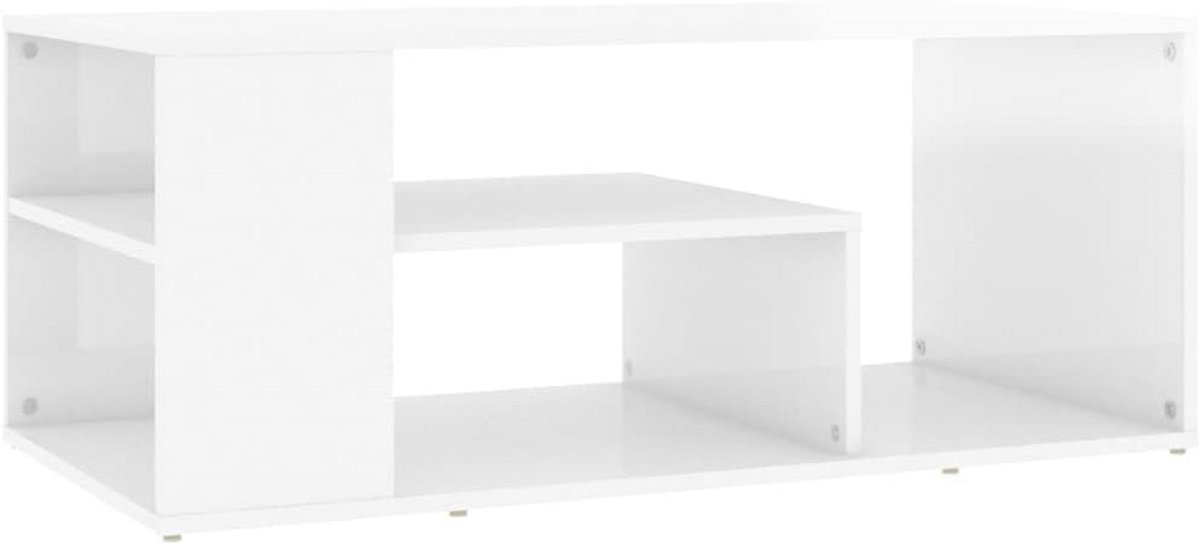 Salontafel met Opbergruimte - Modern Design - 100x50x40 cm