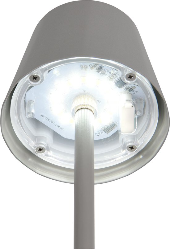 Curtis buigbare LED tafellamp, antiek messing