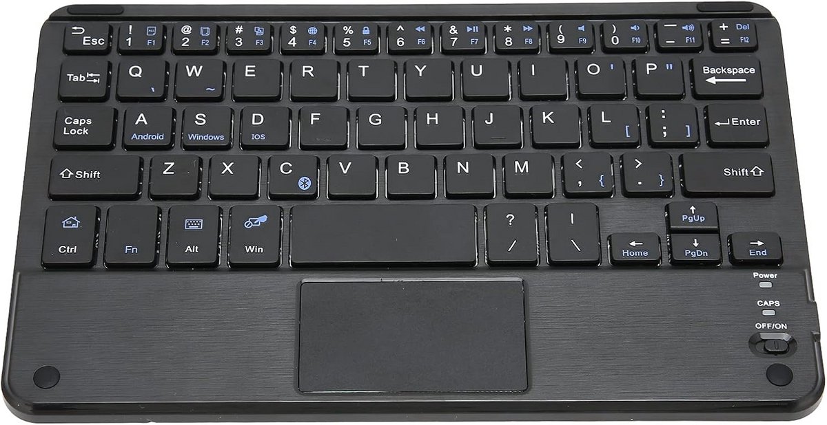 Ultraslank Draadloos Bluetooth Toetsenbord met Touchpad - Waterdicht en Stofdicht