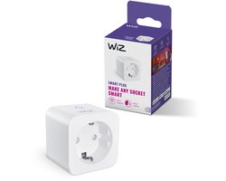 WiZ Slimme stekker - Eenvoudige Bediening via de App - Stekkertype F - Wi-Fi - Matter gecertificeerd