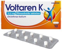 Voltaren K 12,5mg pijnstiller, Tabletten Diclofenac, 10 — 10 stuks