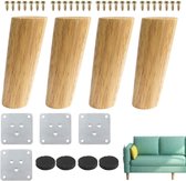 Houten Meubelpoten Set van 4 8cm Hoogte Sofa Benen