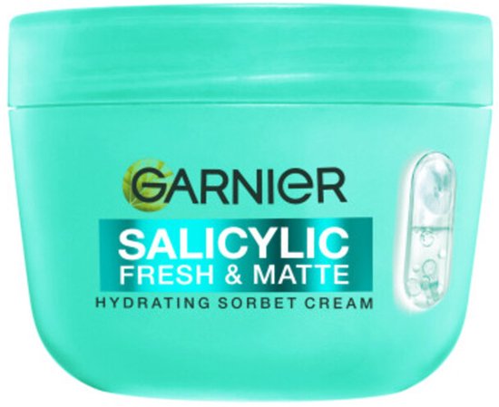 Garnier Salicylic Fresh & Matte Hydraterende Sorbet Crème - 85 ml