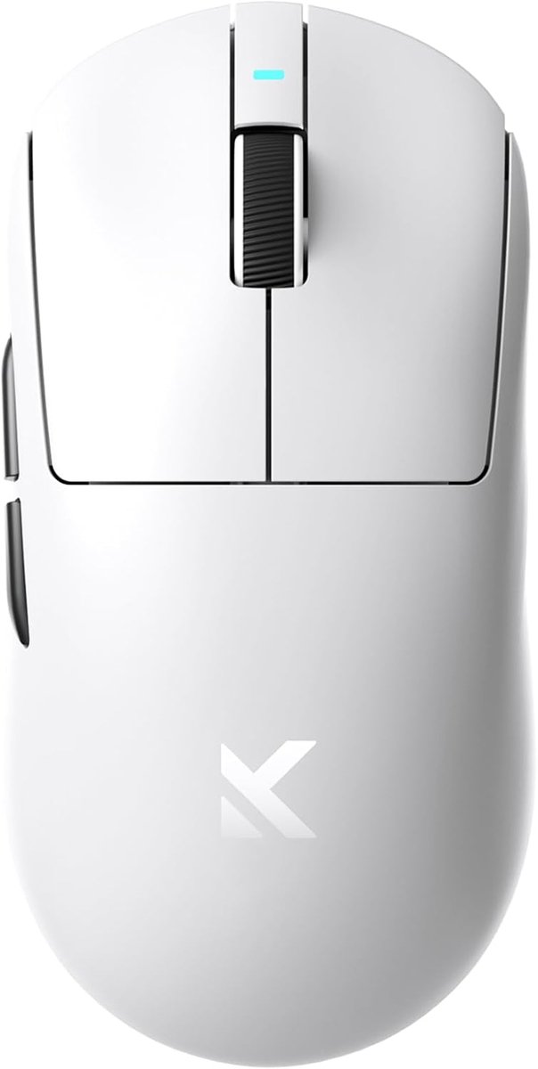 MCHOSE A7 V2 Ultra - Lichtgewicht Gaming Muis - PAW 3950TI Sensor - TTC Gold Switch - 8K Bedraad + 8K Draadloos - 3 Modi - 500mAh - Wit