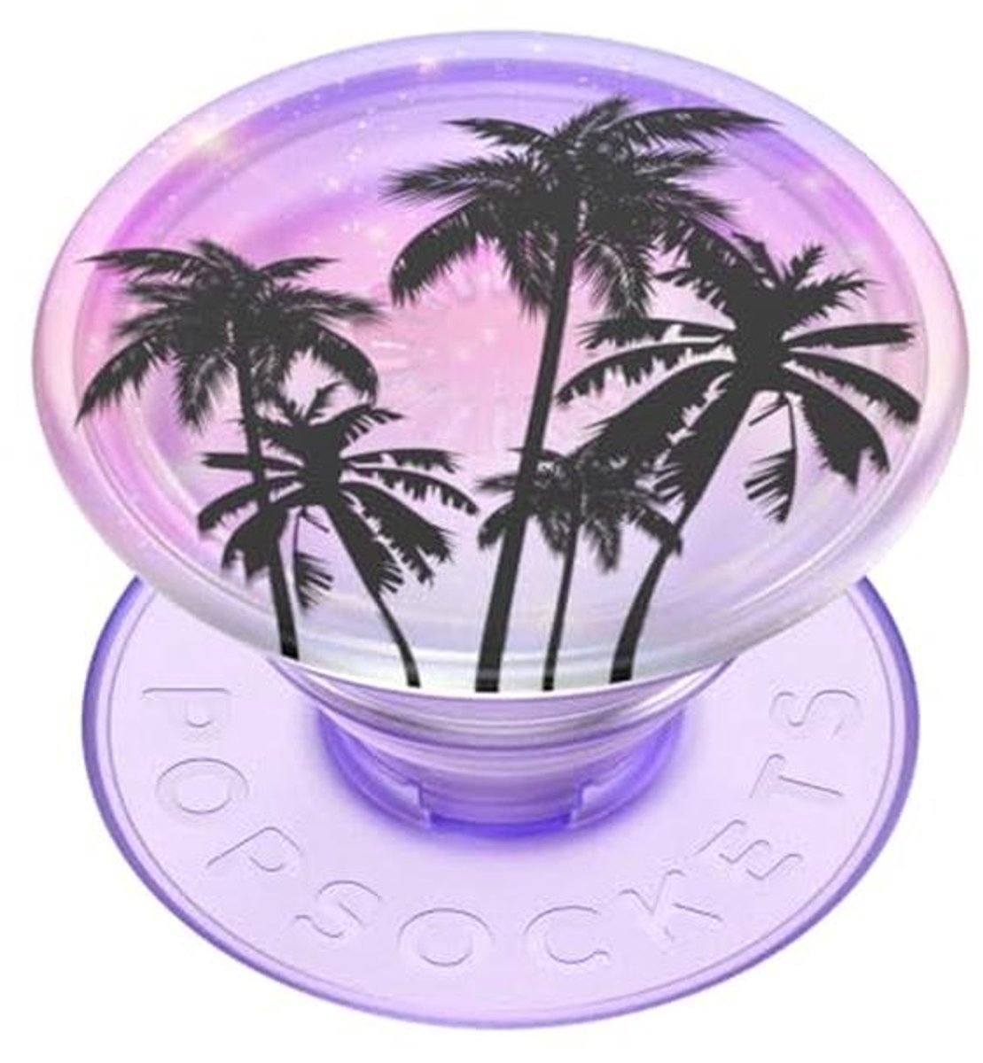 PopGrip Plant - Duurzame Smartphone Stand en Handgreep met Verwisselbare PopTop - Translucent Lavender Twilight
