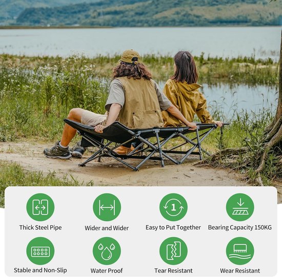 Naturehike Opklapbaar Campingbedje, Met Kussen Campingbedje 190 X 70 X 48 Cm, Bevat Een 3 Cm Dikke Gewatteerde Laag, Reisbed Draagvermogen Tot 150 Kg, Draagbare Loungestoel Naturehike Opklapbaar Campingbedje, Met Kussen Campingbedje 190 X 70 X 48 Cm, Bevat Een 3 Cm Dikke Gewatteerde Laag, Reisbed Draagvermogen Tot 150 Kg, Draagbare Loungestoel