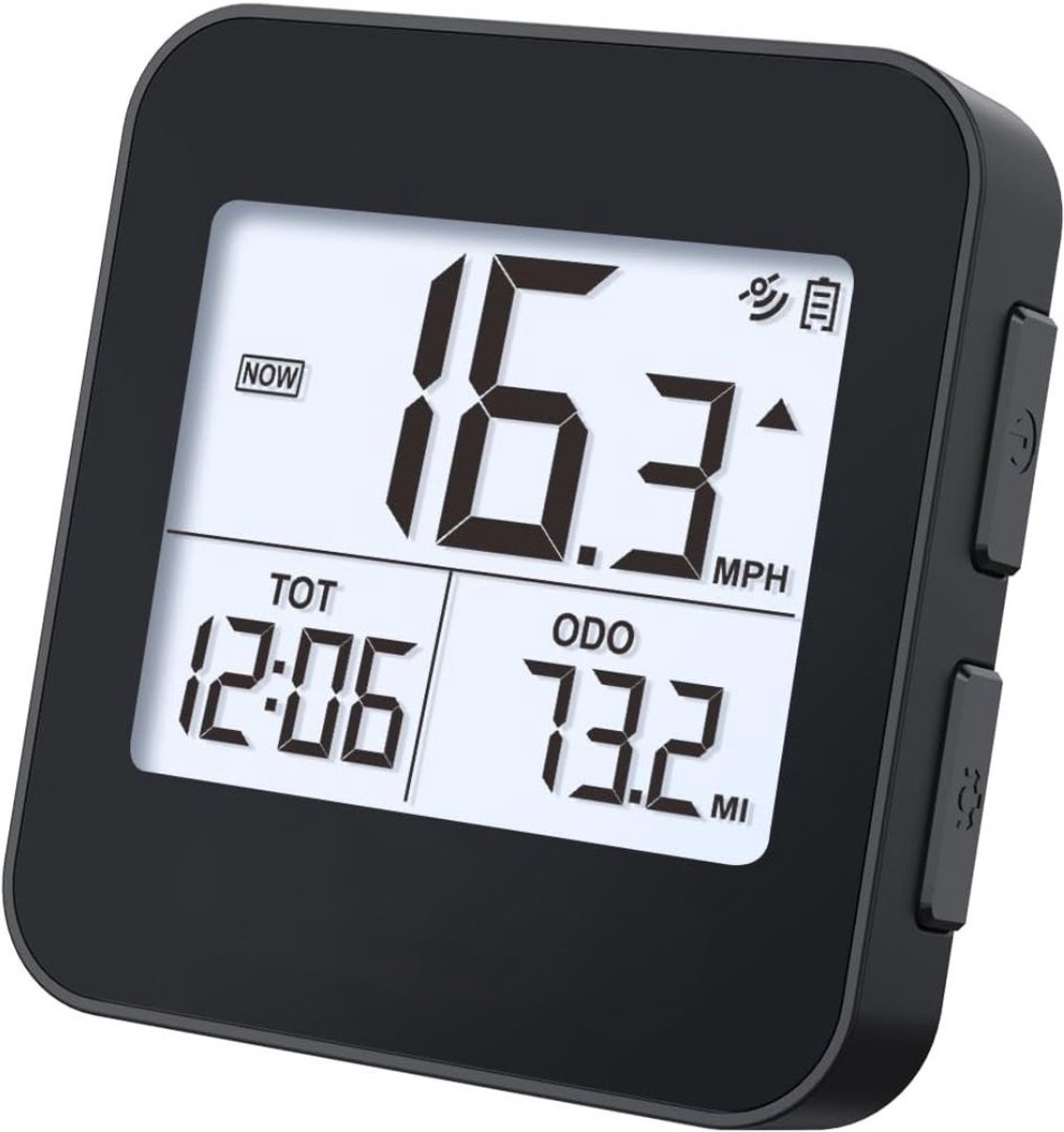 SCH® Kilometerteller Fiets - Kilometerteller - Zwart- 6cm x 3cm x 6cm
