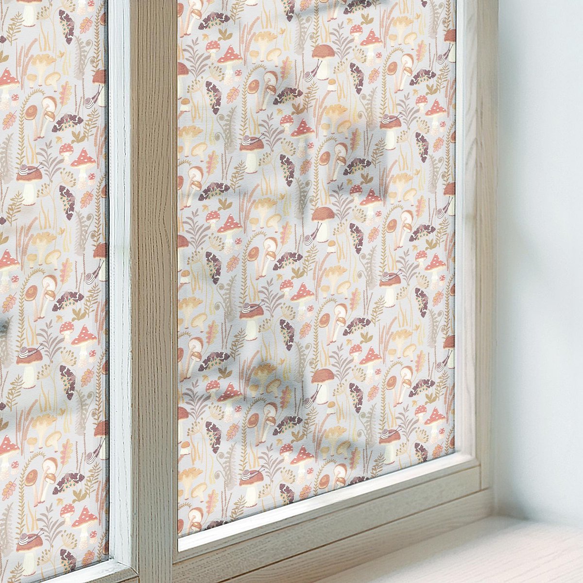 Coloray Privacy Folie Raam - Bospatroon Anti inkijk Folie - 50x100 cm - Zwart Privacy Folie Raam - Raamfolie Tegen inkijk Glas in Lood - Voor de slaapkamer, hal en woonkamer - Raamfolie Zonwering