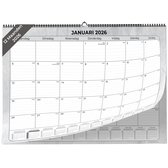 Calendrier mensuel 2025 à suspendre Systemyze (12 mois) - Calendrier annuel - Planificateur mensuel - Calendrier mural - Janvier 2025 à Décembre 2025 - 43 x 33 cm