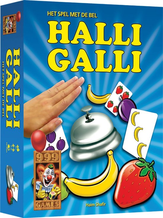 999 Games - Halli Galli - Actiespel - Het spel met de bel - Kinderspel - Gezelschapsspel - Familiespel - Reactiespel - Klein cadeautje