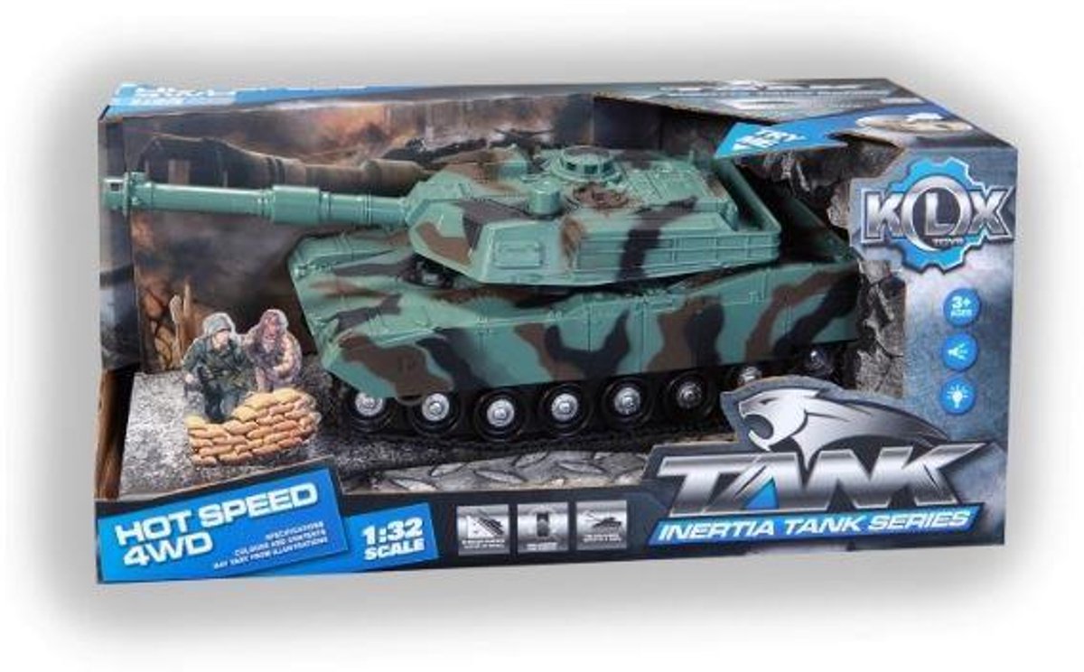 Leger Tank - Militaire Tank - Hot Speed - met Licht en Geluid