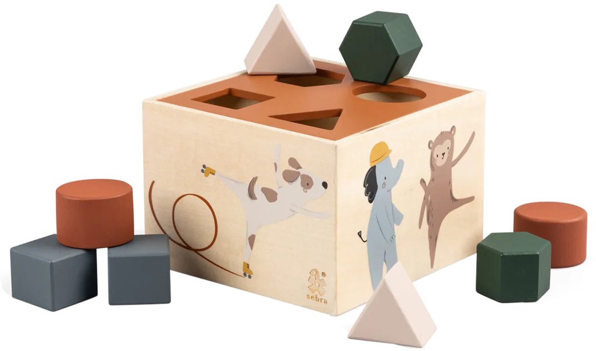Sebra Teeny Toes / Busy Builders Houten Vormenstoof