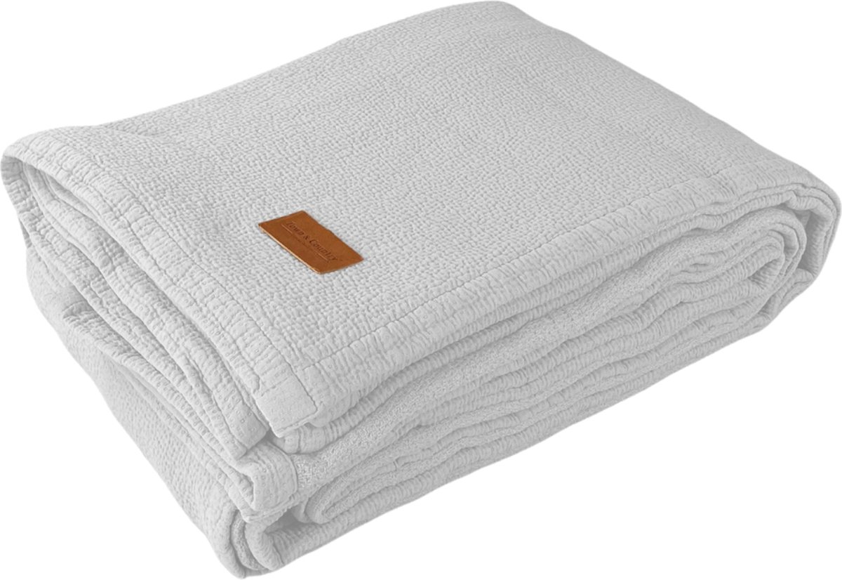 Town & Country Hunter Sprei - 180 x 260 cm - Wit