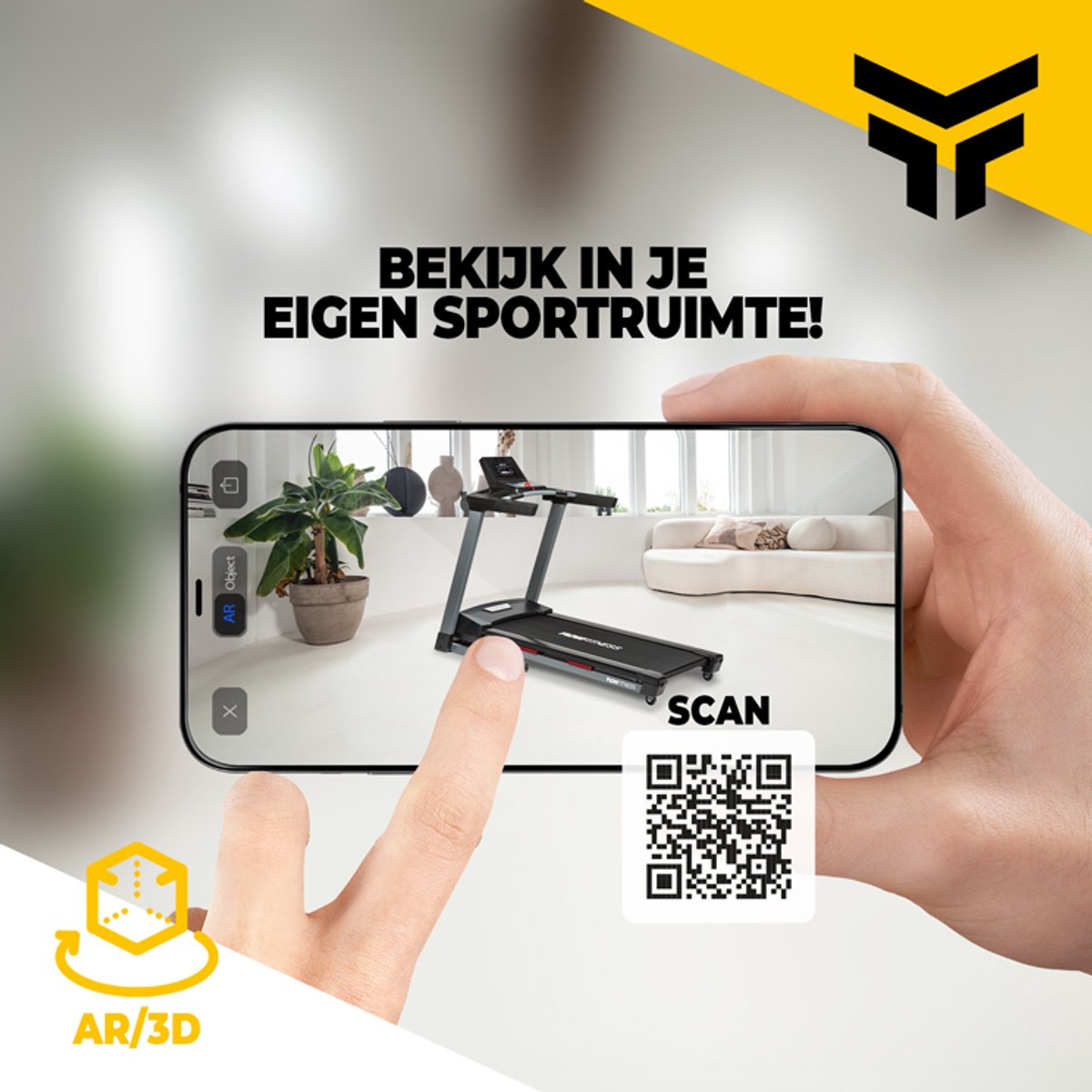 Flow Fitness Runner DTM2000i Loopband - Inklapbaar - 18 km/u - 12% Helling - 34 Programma’s - Bluetooth & Apps - Thuisgebruik thumbnail 7