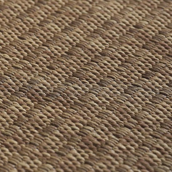 Buitentapijt Effen Weerbestendig Terras Balkon Tuin Keukentapijt Platgeweven Sisal-look, Kleur: Grijs, Maat: 280 x 370 cm
