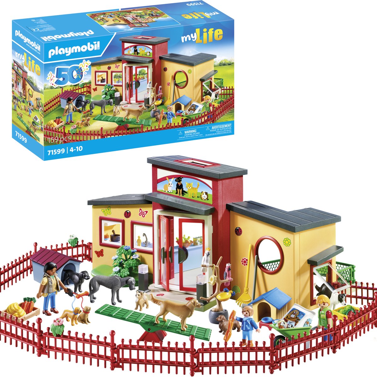 PLAYMOBIL myLife - Tiny Paws Pet Hotel constructiespeelgoed 71599