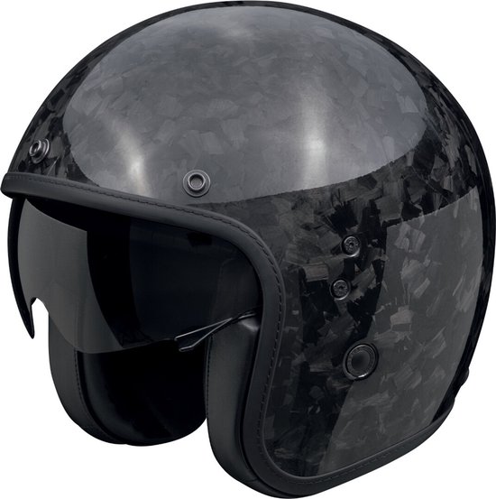 Scorpion Belfast Evo Onyx Forged Carbon Glossy Black - Jethelm - Maat L - Motorhelm - ECE 22-06 gekeurd