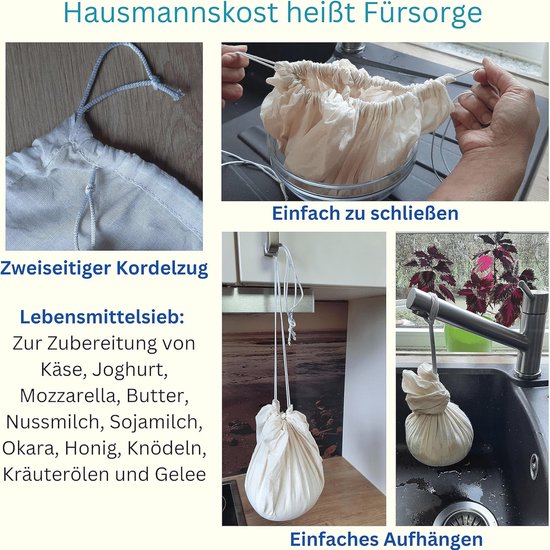 Kaasdoek - Ongebleekte katoen - Stoffen
