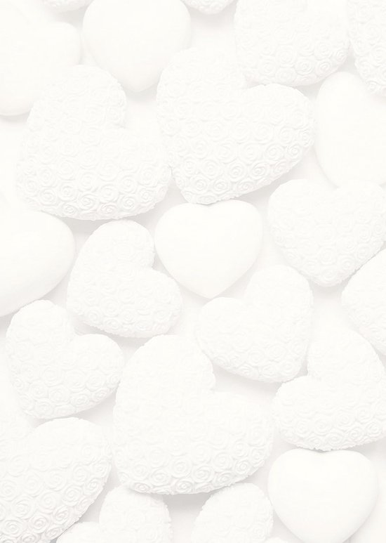 25 feuilles de papier à en-Papier à lettres Wit à motifs de cœurs, format DIN A4 - Perfect pour les mariages et les anniversaires
