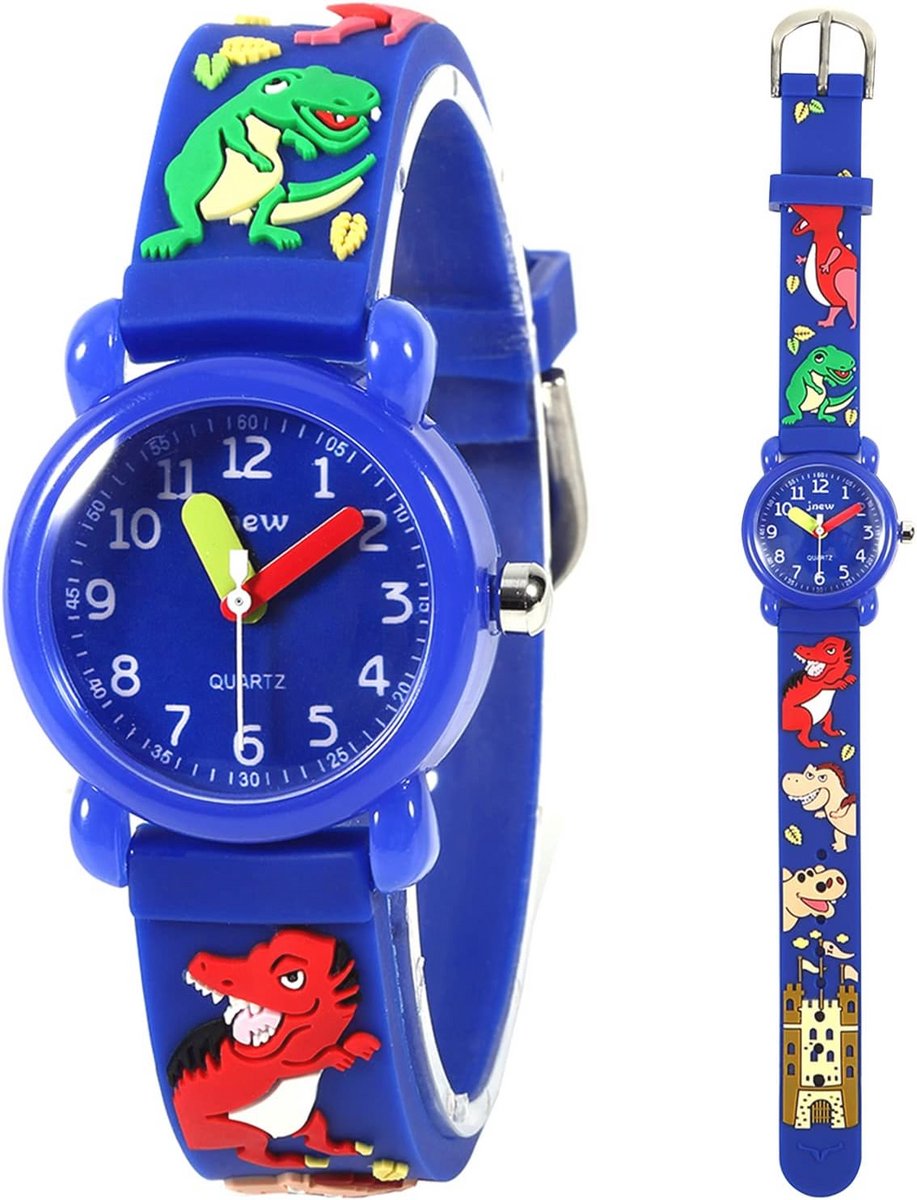 Waterdichte Cartoon Horloges voor Kinderen - Onderwijshorloges met Siliconen en Nylon Band